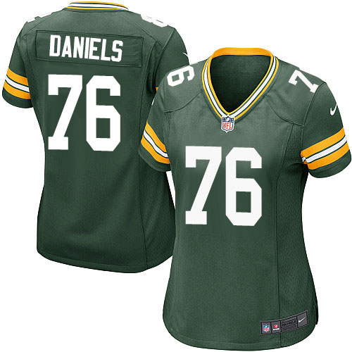 Women's Game Mike Daniels Nike Jersey Green Home - #76 NFL Green Bay Packers